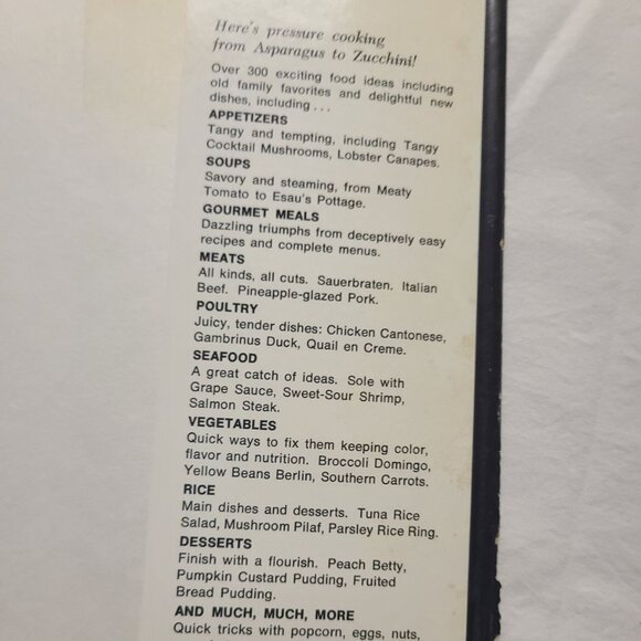 2 Book Set – Cooking Under Pressure & Pressure Cooking is Pleasure Cooking - Picture 5 of 12